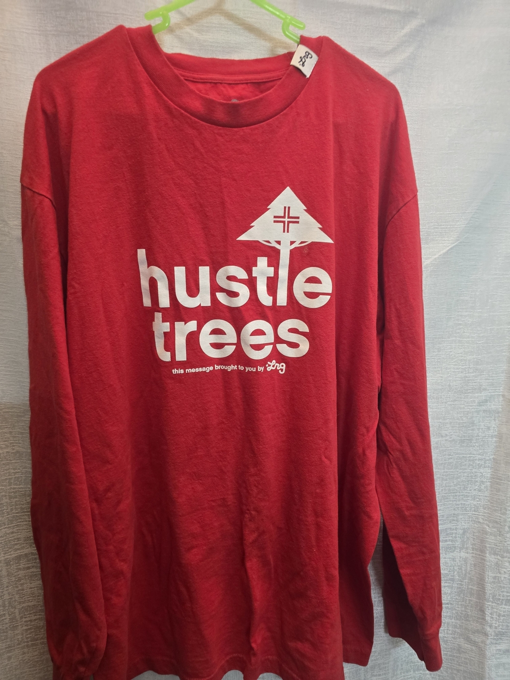 Lrg Red "hustle trees" Graphic Long Sleeve Tee